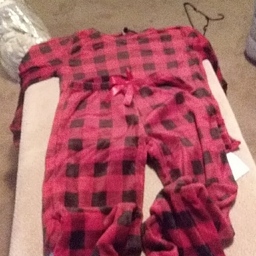 Plush pajama set